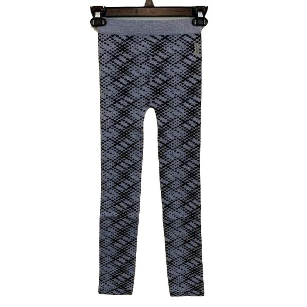Avocado Blue and Black Spotted Cable Knit Lounge Yoga Leggings